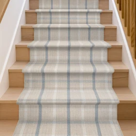 Stanton Carpet Custom Stair Runner - Tattersall